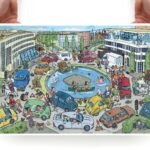 Zoekplaat Chaos op de rontonde